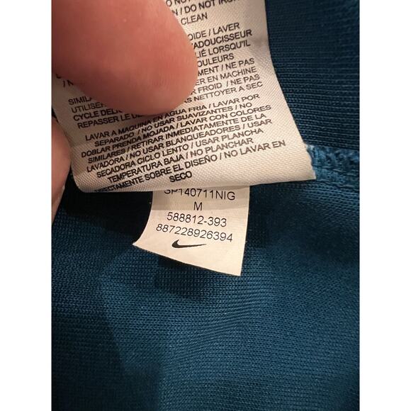 Nike Mens AIR Time 2.0 Basketball Turquoise Full Zip Jacket Size M 588812-393 - Picture 8 of 10